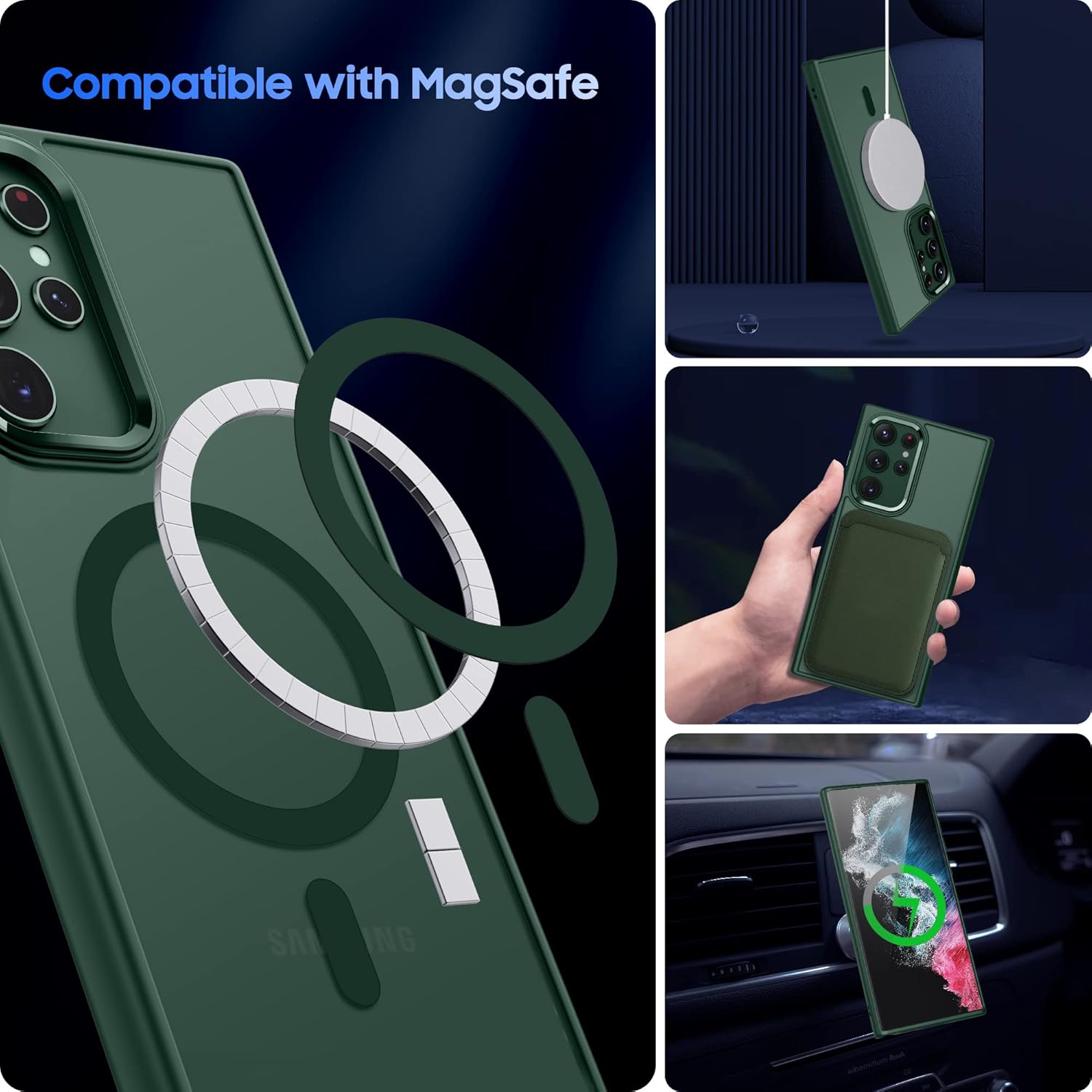 Translucent Matte Shockproof Protective Case for Samsung Galaxy S22 Ultra - Image 2