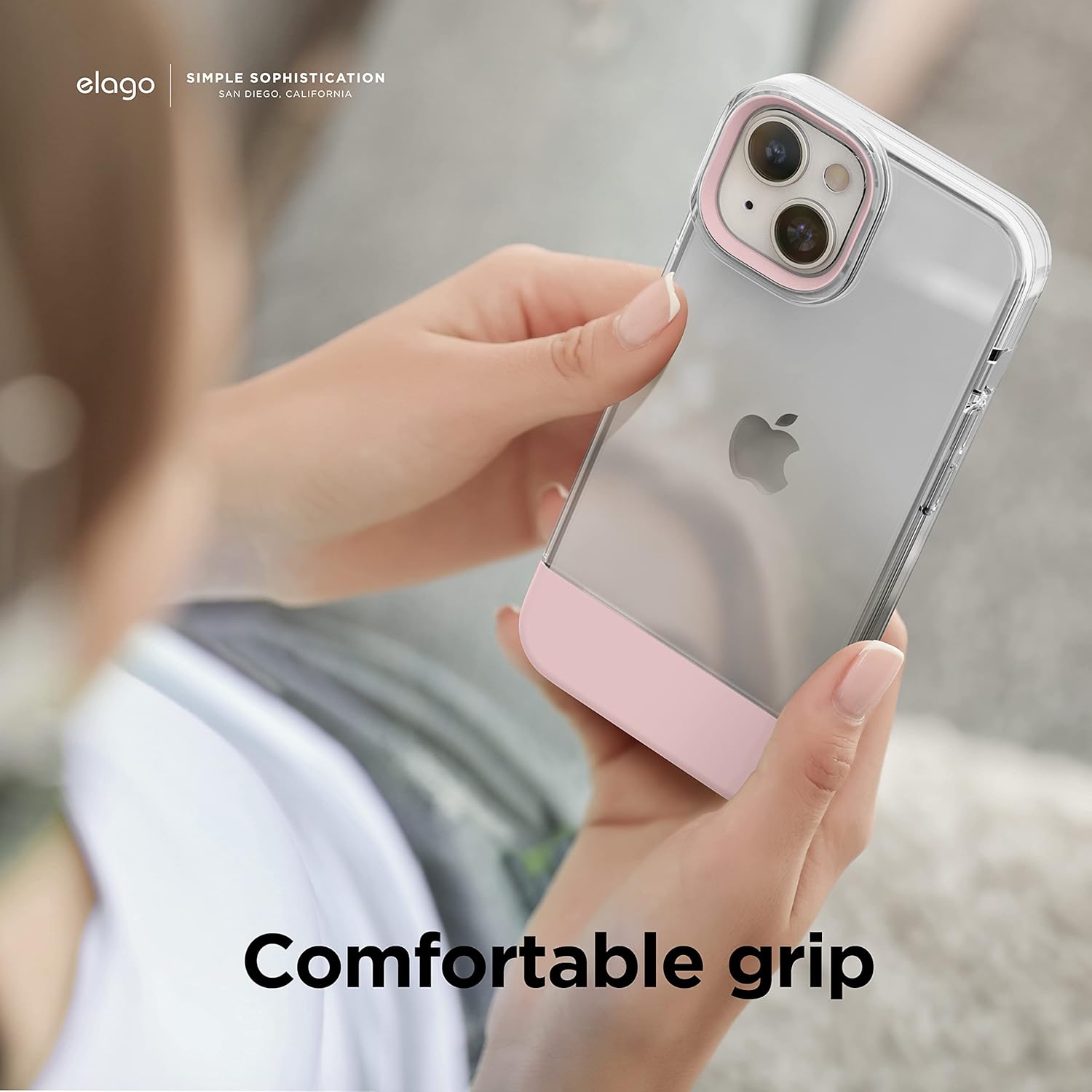 For iPhone 14 (6.1"), Protective TPU Shockproof Case (Clear/Lovely Pink) - Image 6