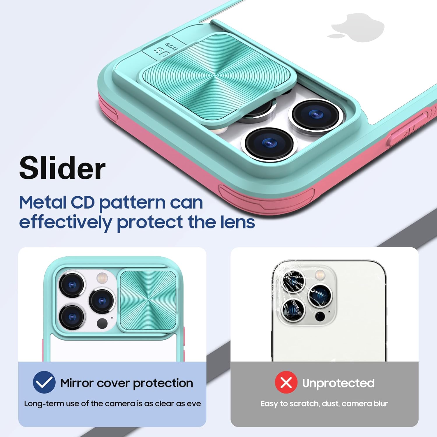 For iPhone 14 Pro 6.1" Slim Protection Case w Tempered Glass Screen Protector - Image 7