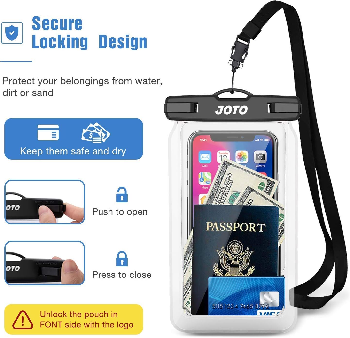 Floating Waterproof Phone Holder Pouch, Universal Waterproof Case for Beach - Image 5