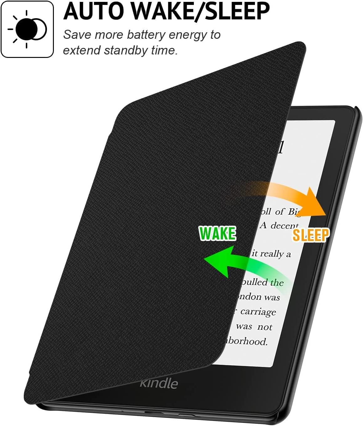 Case for 6.8" Kindle Paperwhite 11th Generation 2021), Smart Cover - Image 3