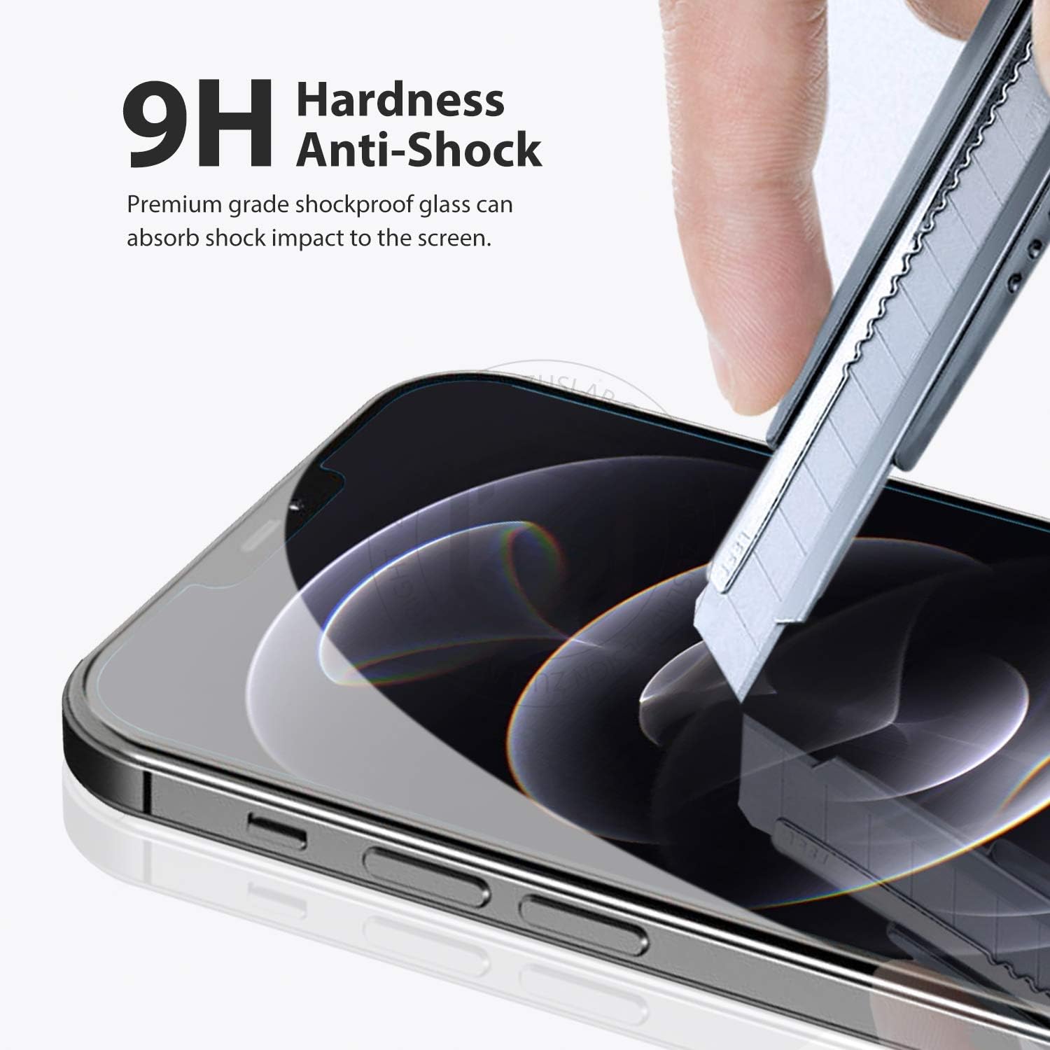 Anti-Blue Light Tempered Glass Screen Protector for Apple-iPhone 12 Pro Max 6.7" - Image 4
