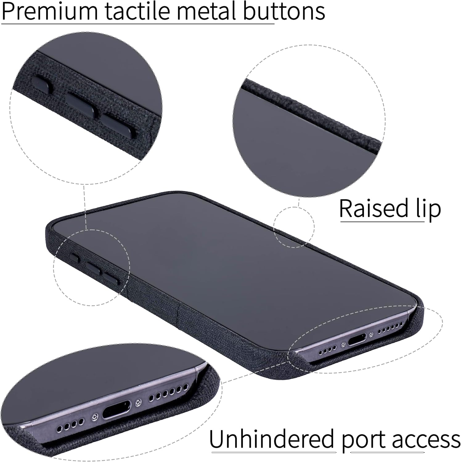 For iPhone 15 Pro Max Magnetic Mounting, 2 Pocket Synthetic Leather Wallet Case - Image 4
