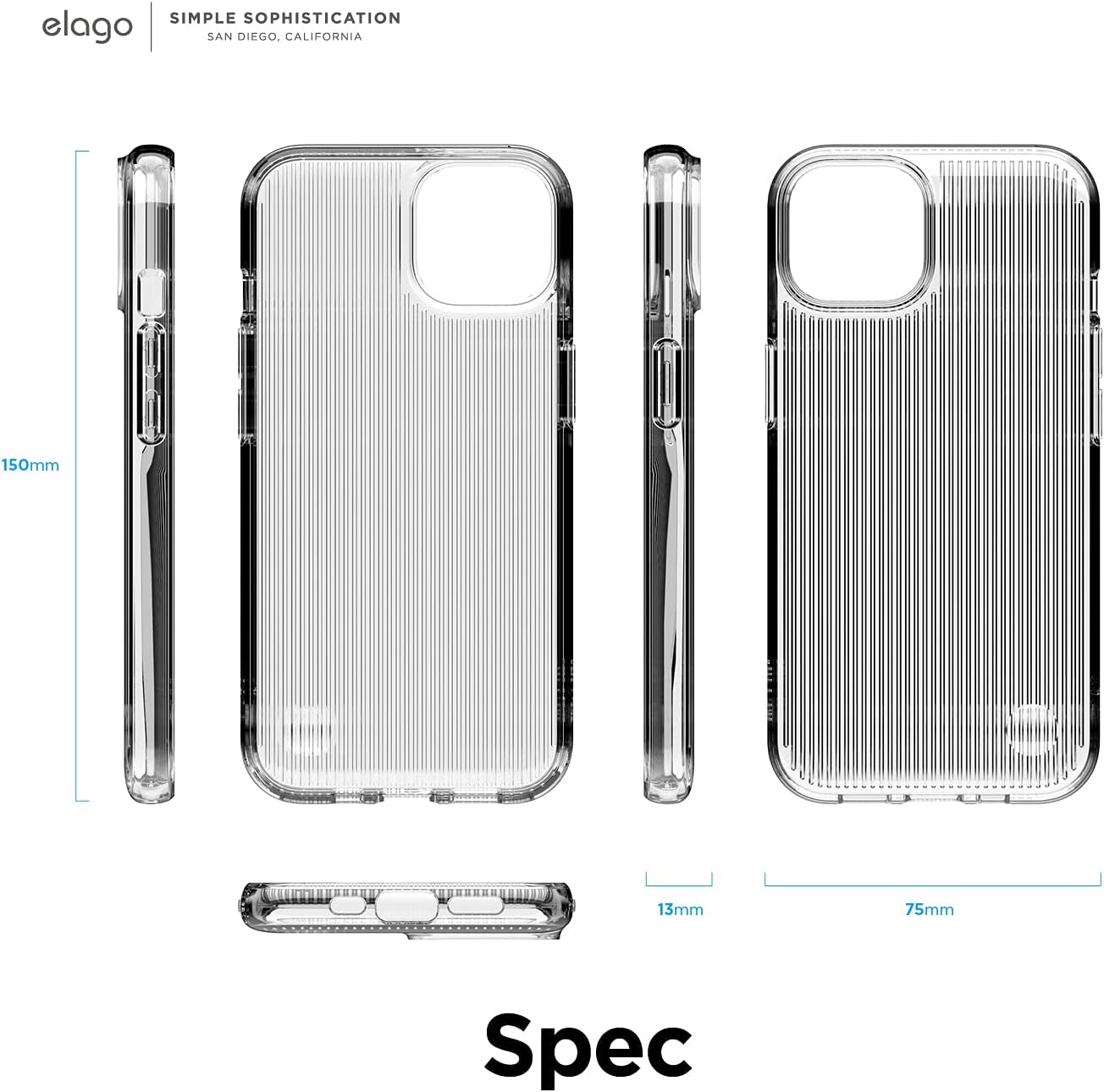 Urban Clear TPU Shockproof Protective Case Compatible with iPhone 13 (6.1") - Image 9