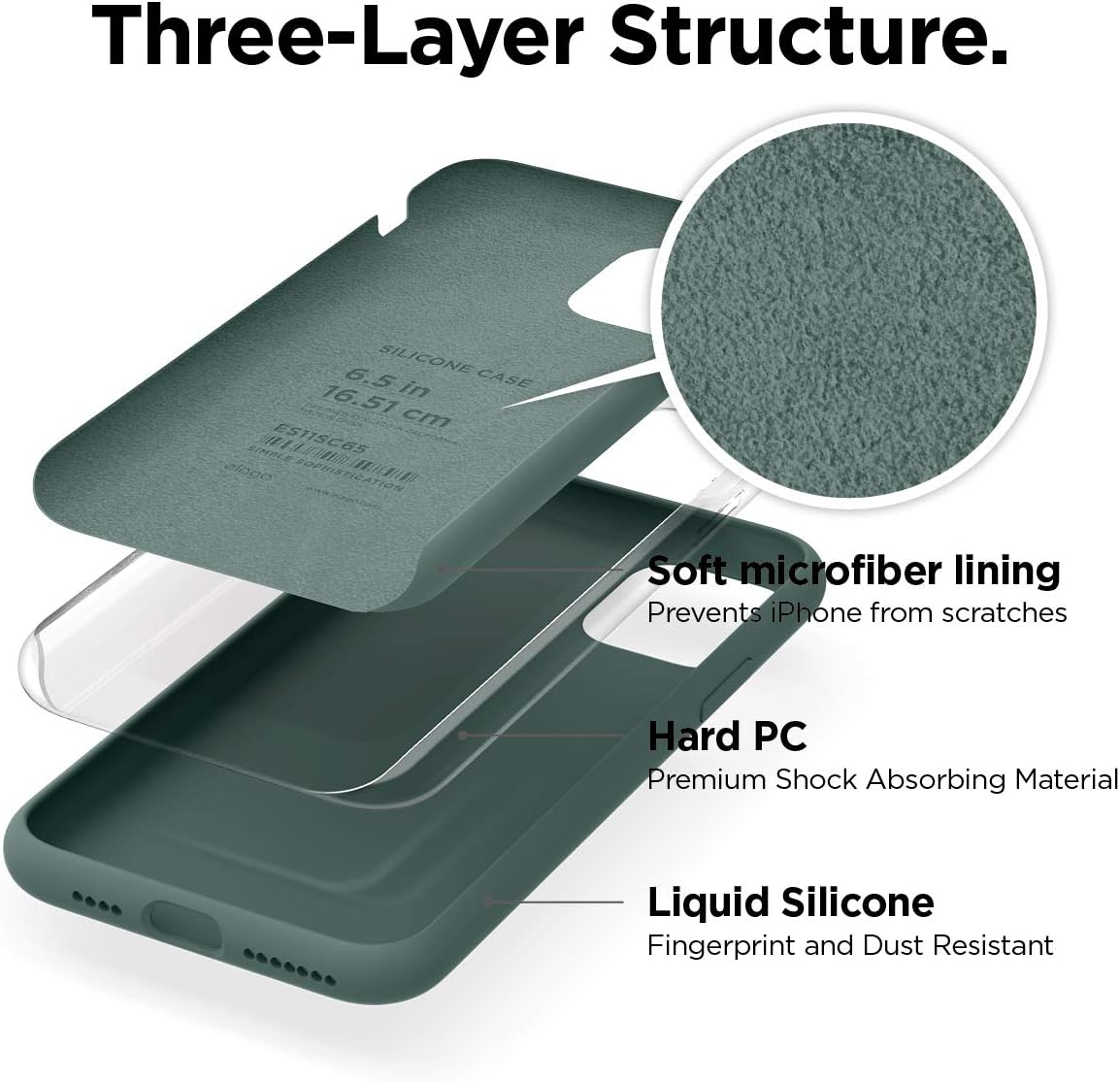 For iPhone 11 Pro Max (6.5") - Premium Shockproof Gel Rubber Case - Image 2