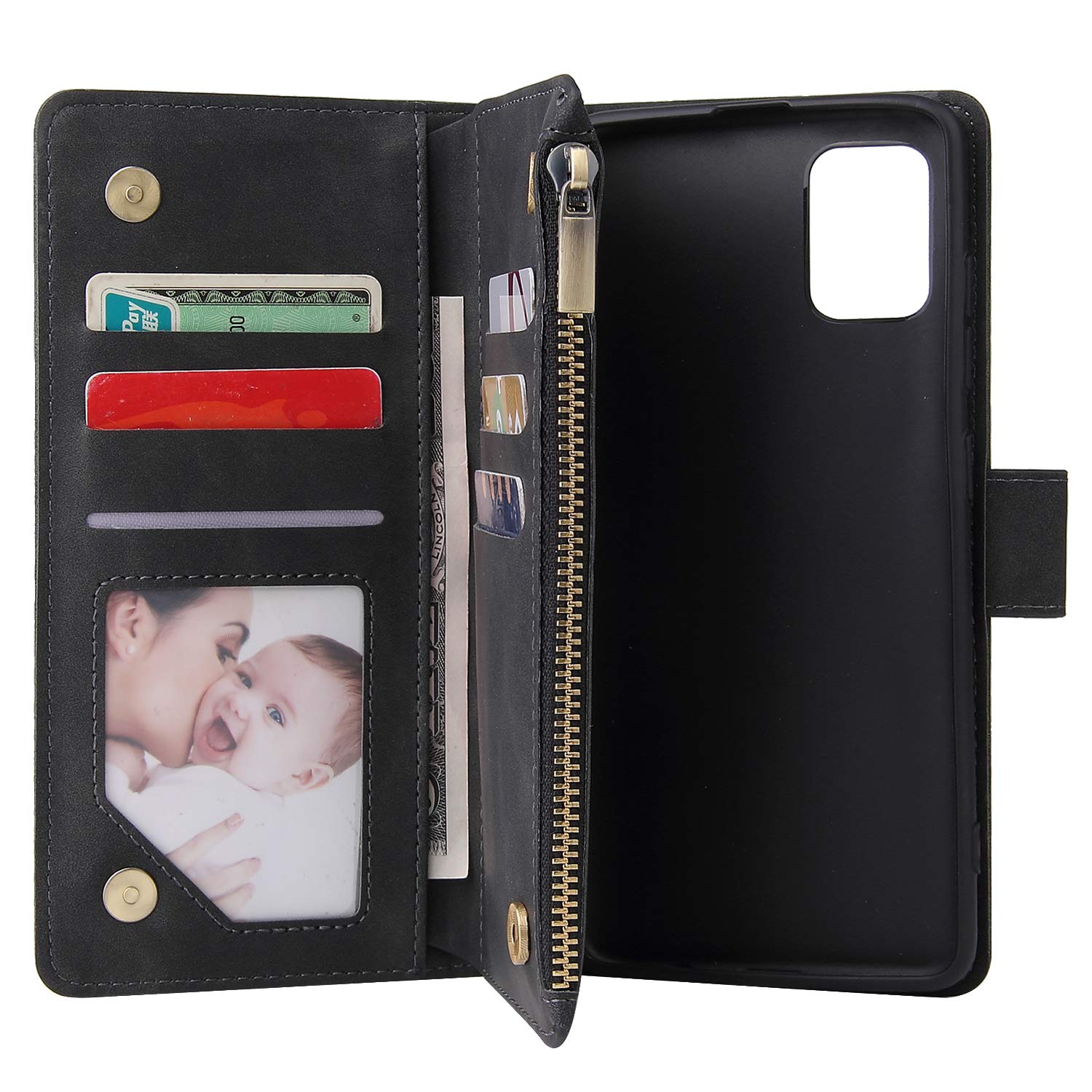 for Samsung Galaxy A51 5G UW Tempered Glass Screen Protector and Flip Wallet - Image 7