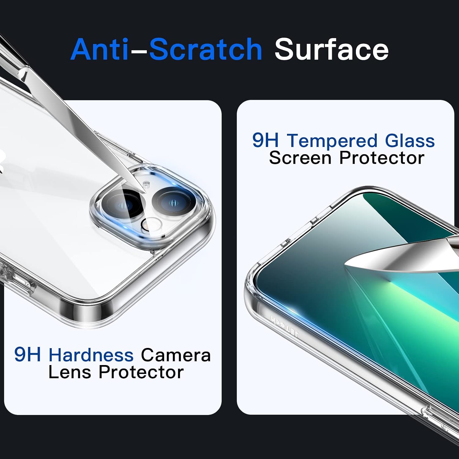 3 in 1 Case for iPhone 13 6.1-Inch, with 2-Pack Screen Protector (Clear) - Image 6