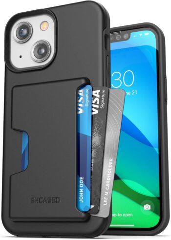 Wallet Case for iPhone 13 with Card Holder (Black)