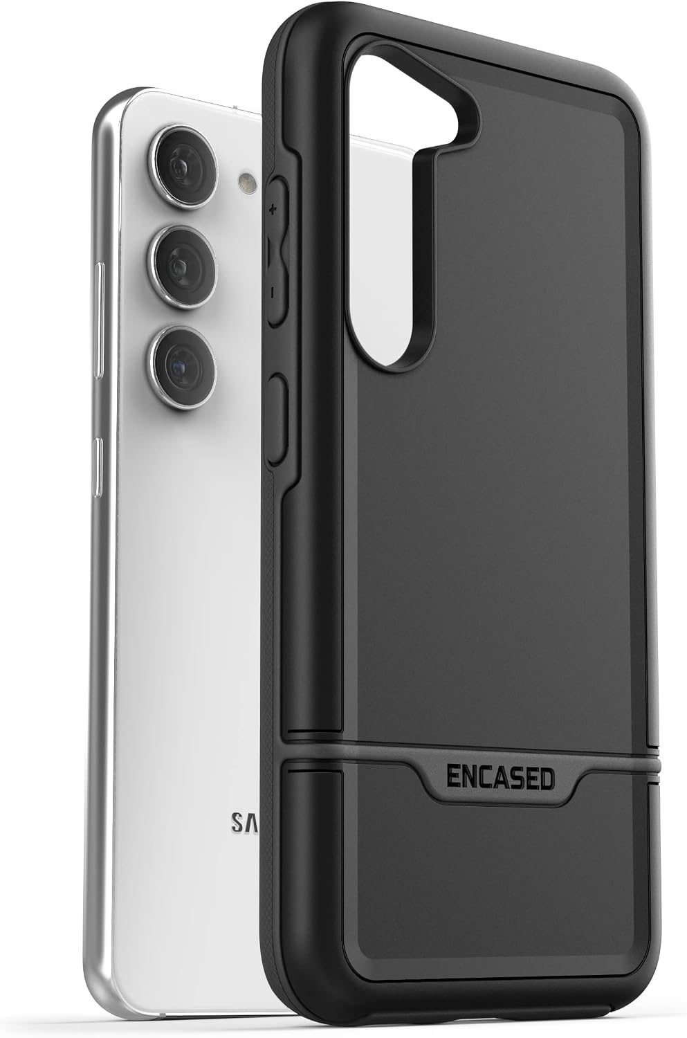 Samsung Galaxy S23 - Shockproof Hybrid Phone Case (Black) - Image 3