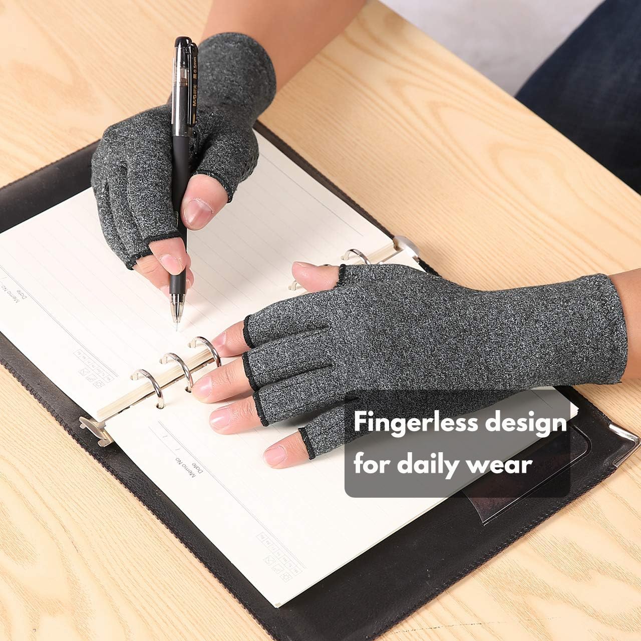 Compression Arthritis Gloves Fingerless -Warmth Therapeutic Compression Gloves - Image 6