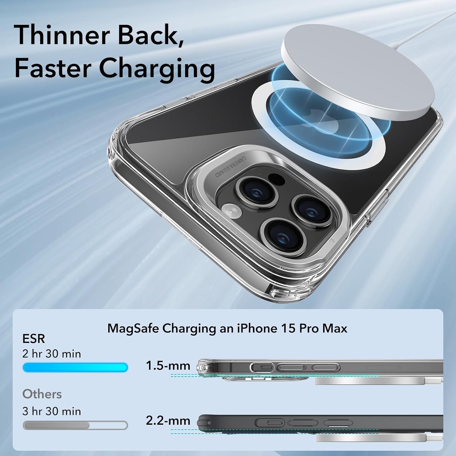 For iPhone 15 Pro Max Case, Compatible with MagSafe, Military-Grade with Stand - Image 4