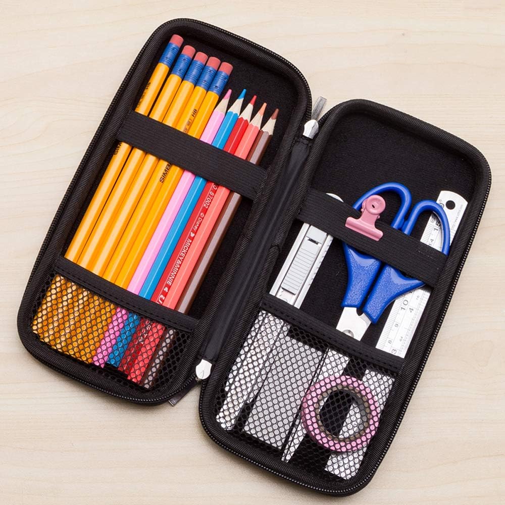 Hard Pencil Case Box for Adults Black - Image 4