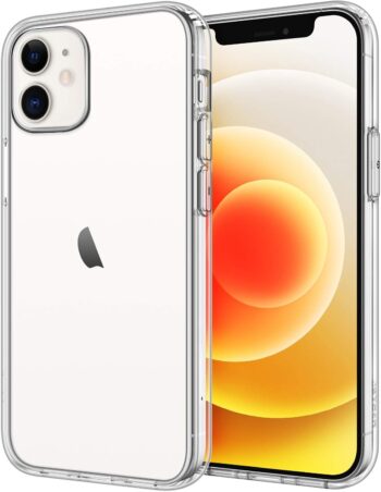 Case for iPhone 12 Mini 5.4", Non-Yellowing Shockproof Phone Bumper (Clear)