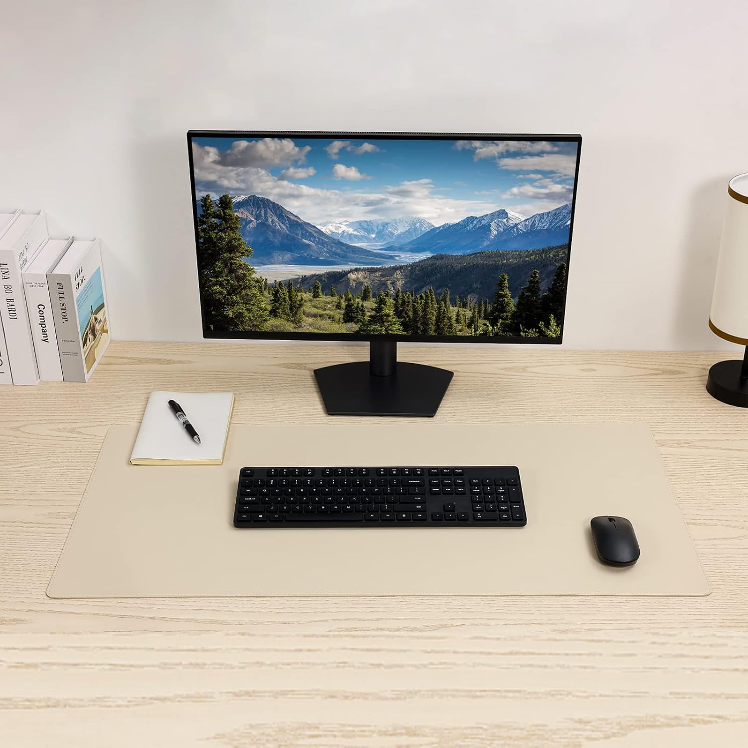 Leather Desk Pad Blotter, 36x17 inch Big Keyboard Mouse Pad,Waterproof Non-Slip - Image 4