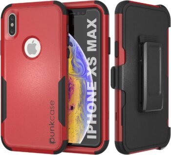 iPhone Xs Max Belt Clip Holster 4-1 Rugged & Protective Multilayer Phone Case
