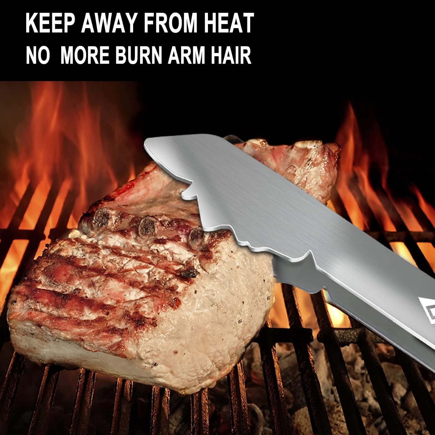 Funy BBQ Grill Tongs,Personalized Barbecue Accessories,17 Inch Long BBQ Tools - Image 6