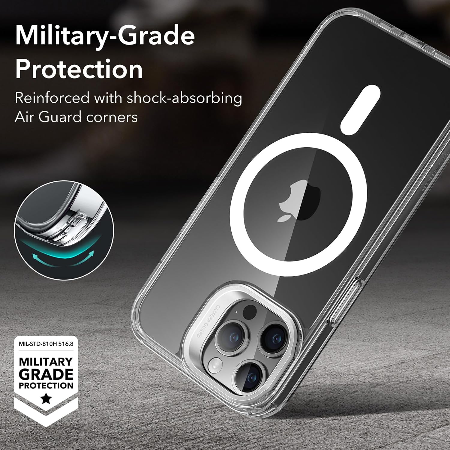 For iPhone 15 Pro Max Case, Compatible with MagSafe, Military-Grade with Stand - Image 7