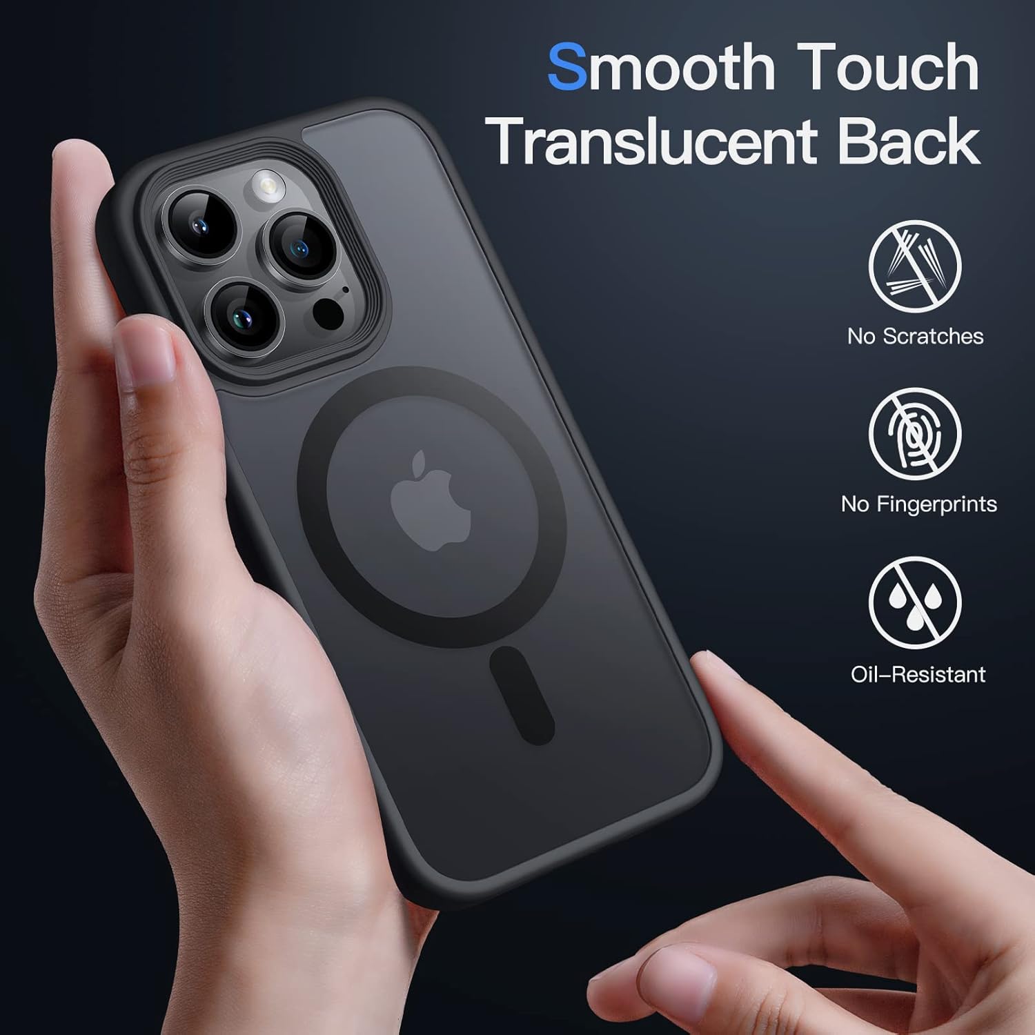 Magnetic Case for iPhone 14 Pro Max 6.7-Inch Compatible with MagSafe (Black) - Image 4