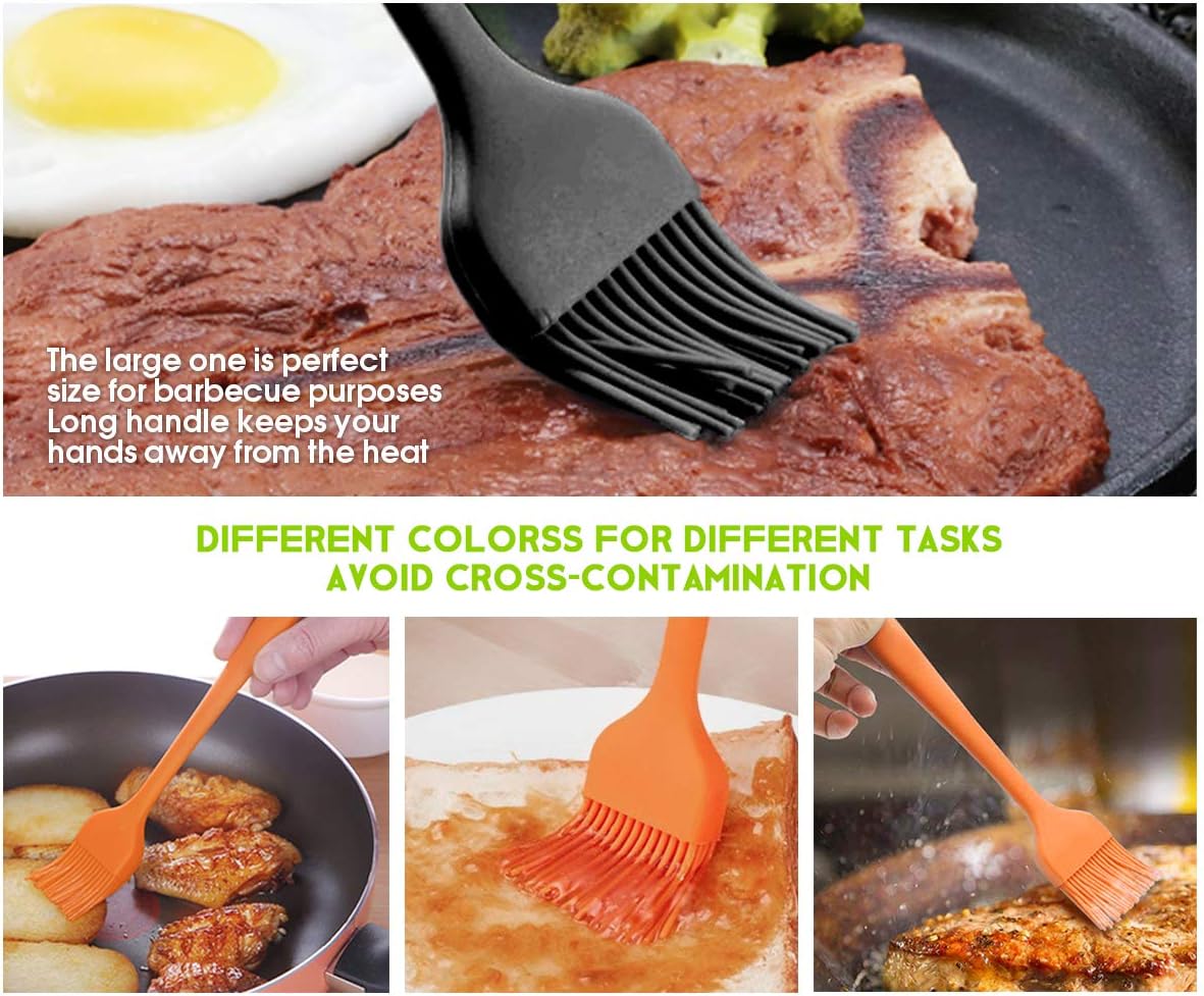 Silicone Basting Pastry Brush - Cooking Brush for Oil Sauce Butter Marinades - Image 6