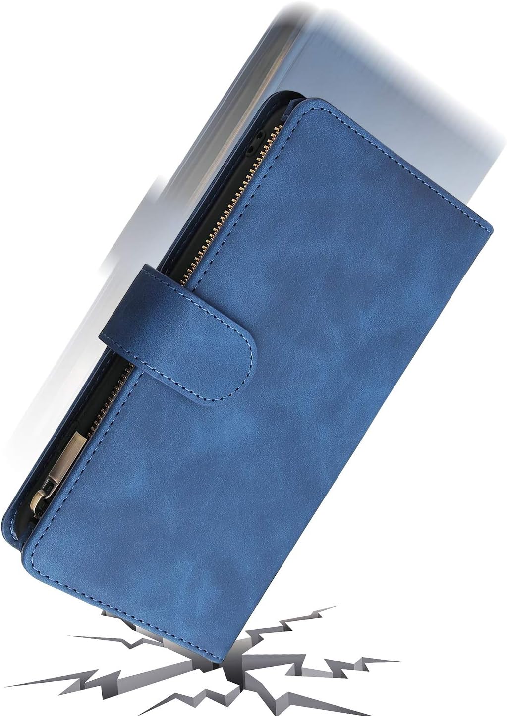 Google Pixel XL Leather Wallet Case w Tempered Glass Screen Protector - Image 5