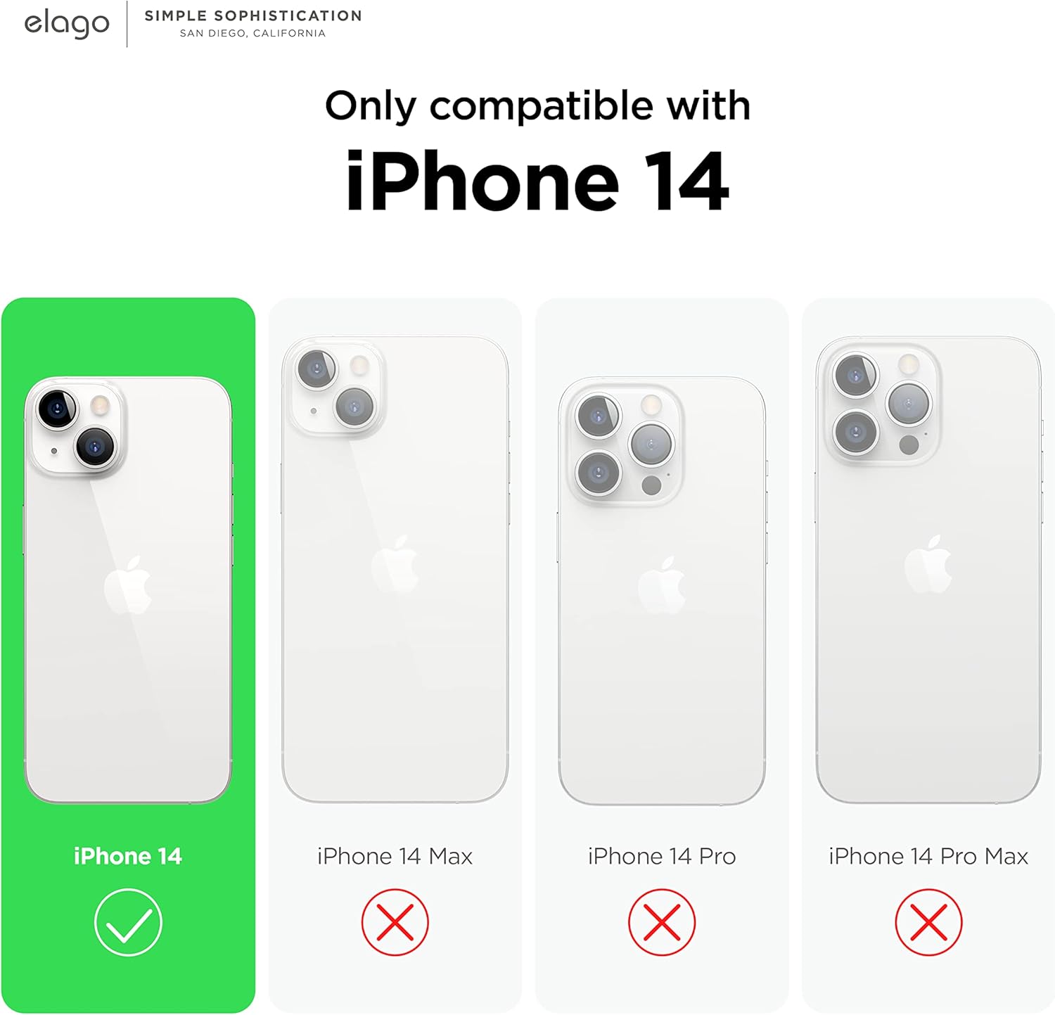 Magnetic Hybrid Clear Case Compatible with iPhone 14/13 (6.1") - Transparent - Image 2