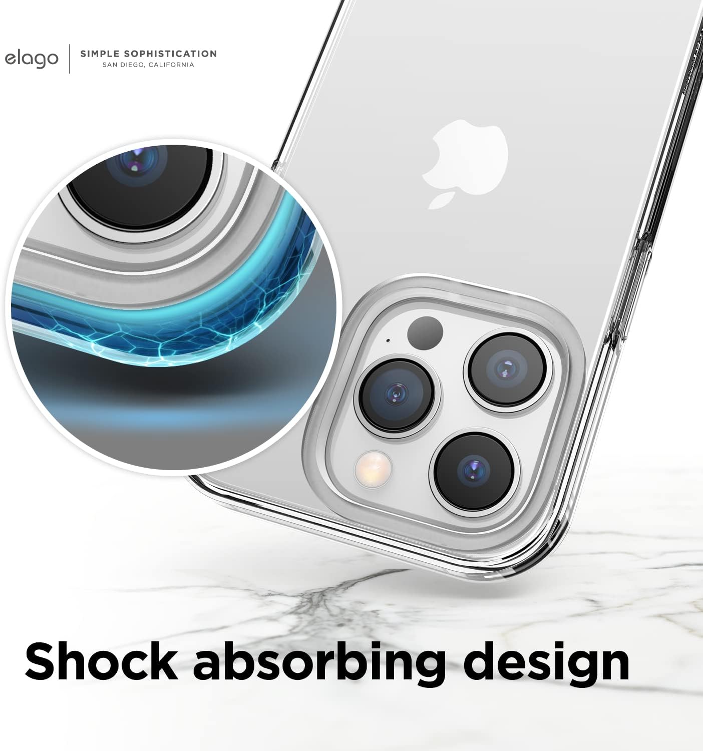 For iPhone 14 Pro (6.1"), Shockproof, Full Body Protection Hybrid Clear Case - Image 6
