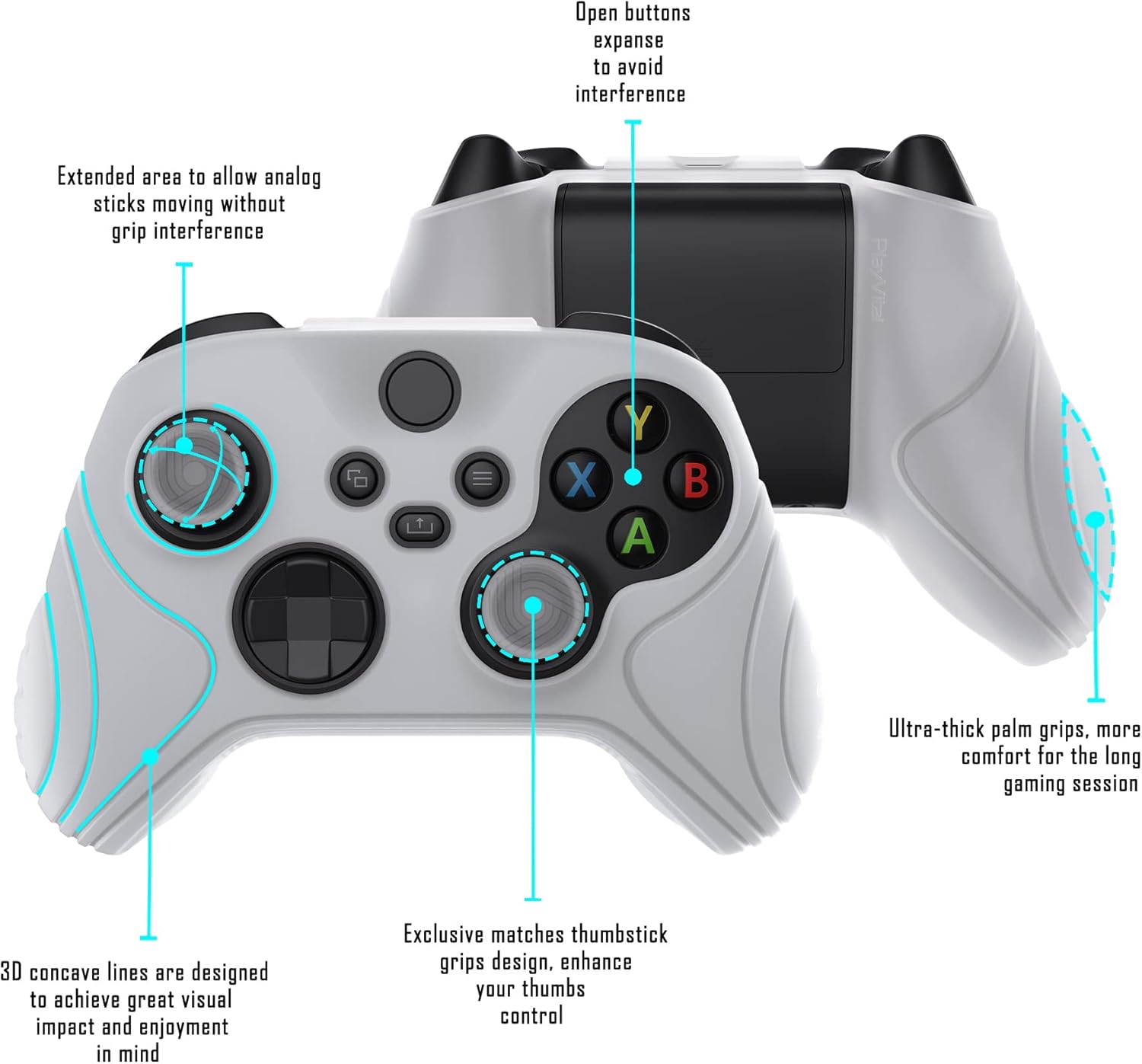 Glow in Dark Green Samurai Edition Anti-Slip Controller Grip Silicone Case - Image 3