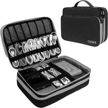 Travel Cable Organizer Bag, 3 Layer X-Large Capacity Electronics Accessories