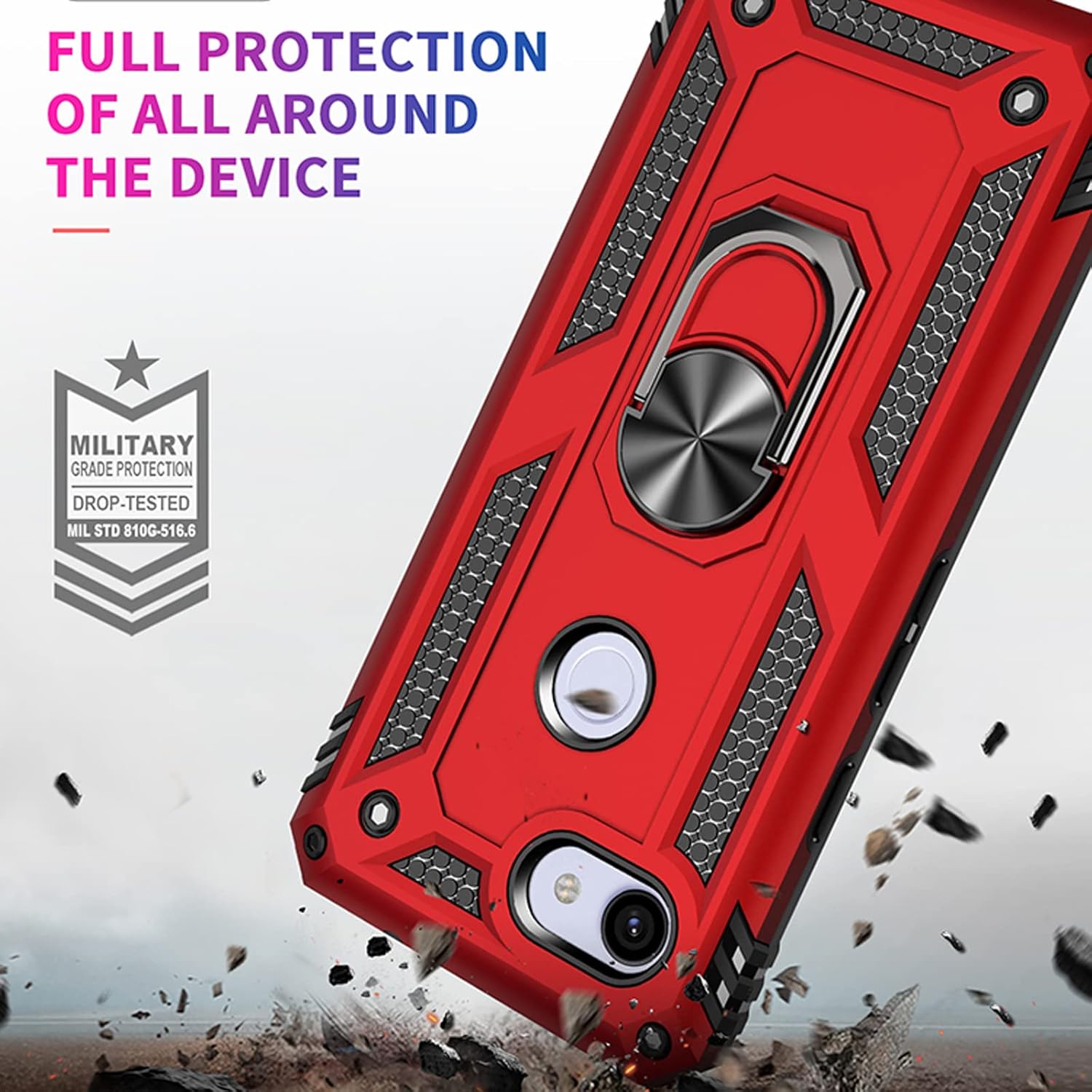 For Google Pixel 3A XL Hard Shockproof Case with Tempered Glass Screen Protector - Image 8