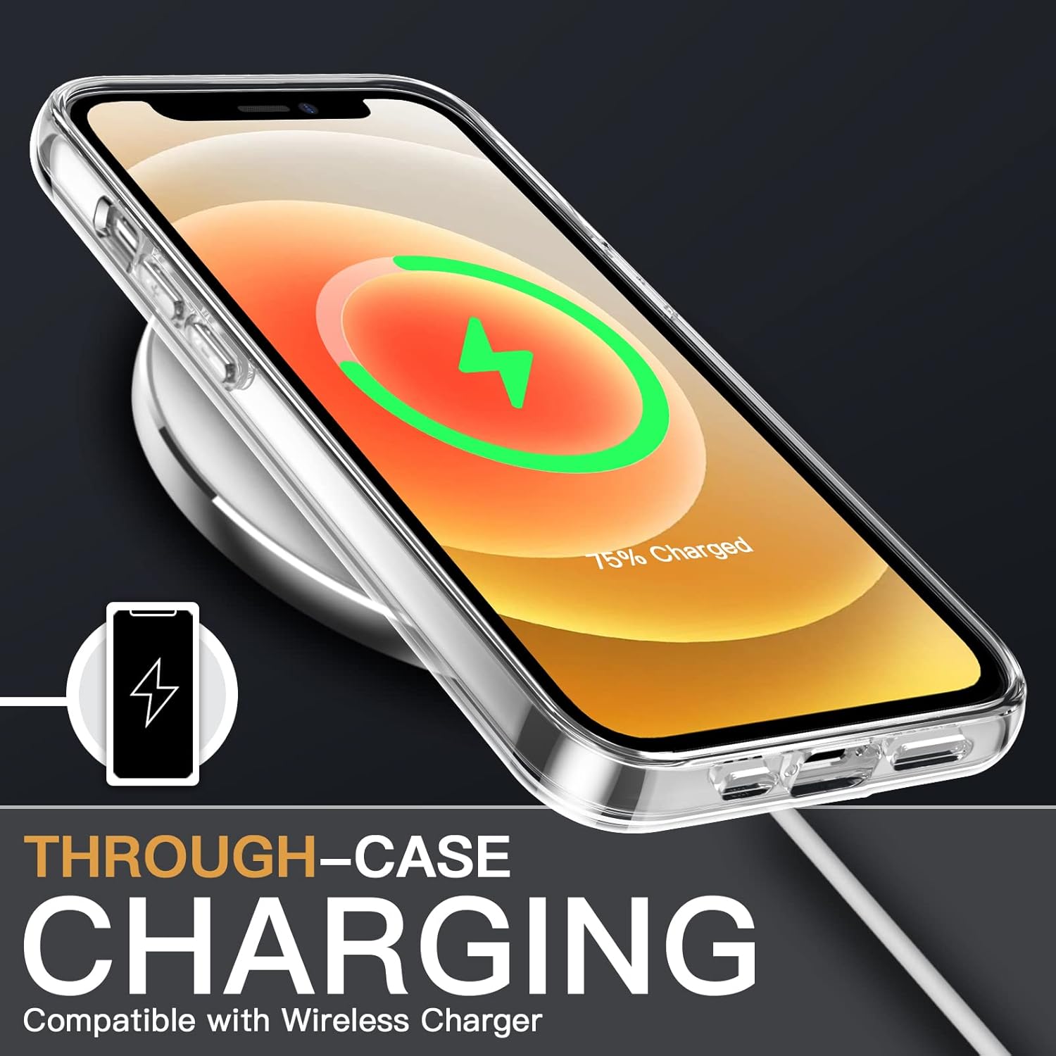 3 in 1 Case for iPhone 12 6.1-Inch, with 2-Pack Screen Protector (Clear) - Image 7