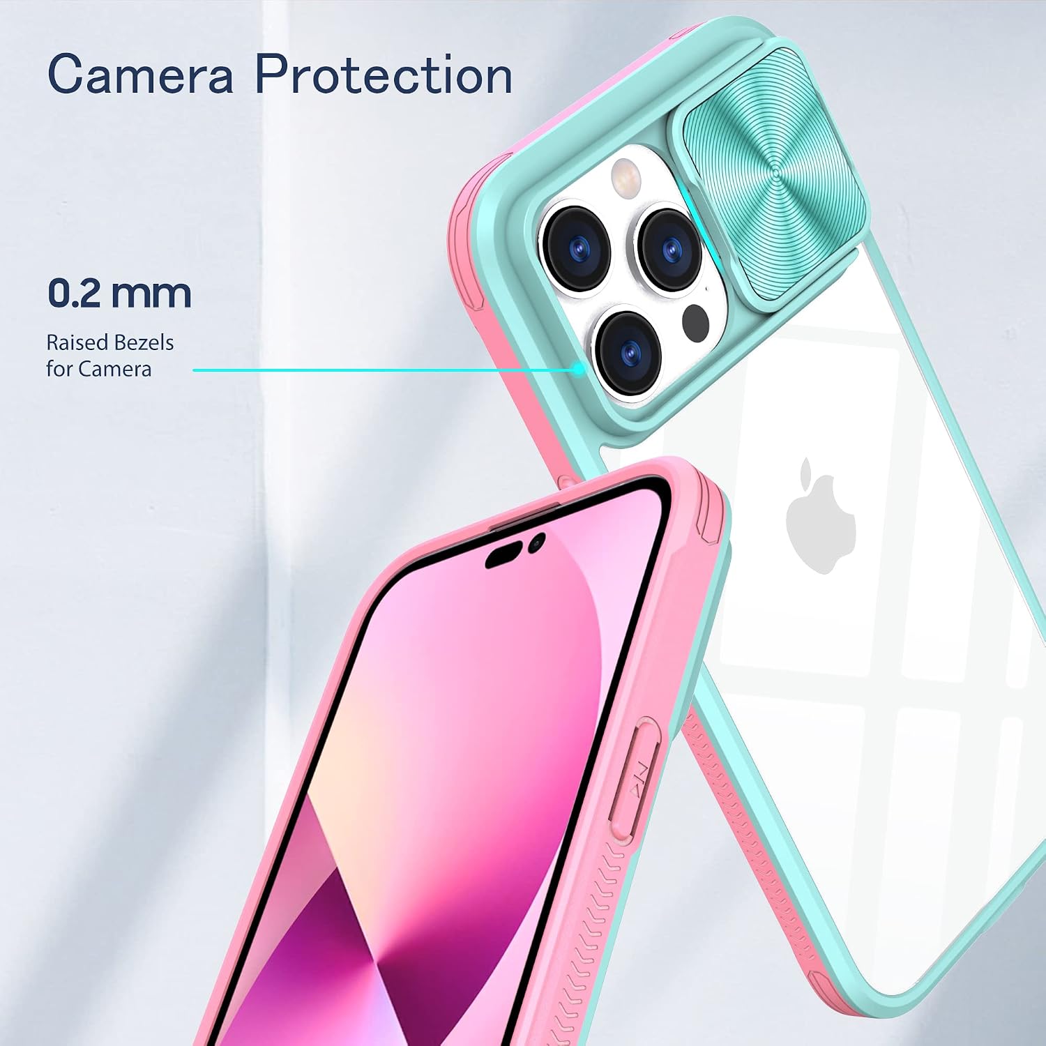 For iPhone 14 Pro 6.1" Slim Protection Case w Tempered Glass Screen Protector - Image 6