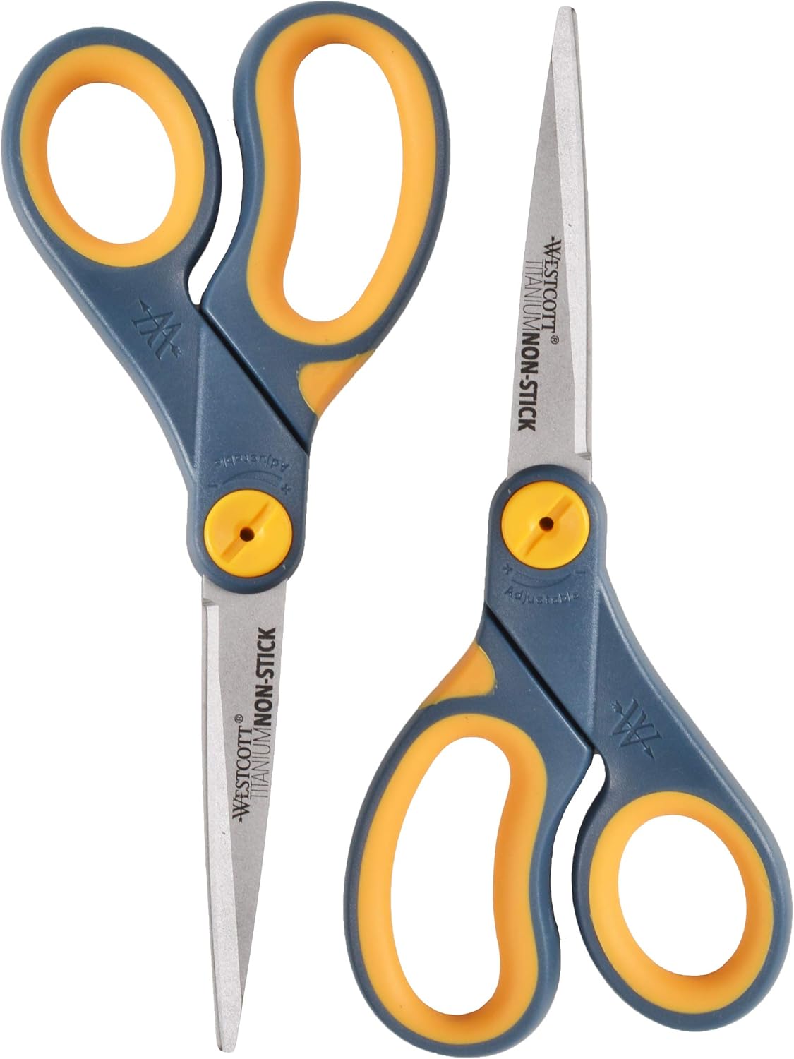 Westcott 8" Straight Titanium Bonded Non Stick Scissors, 2 Pack (16550)