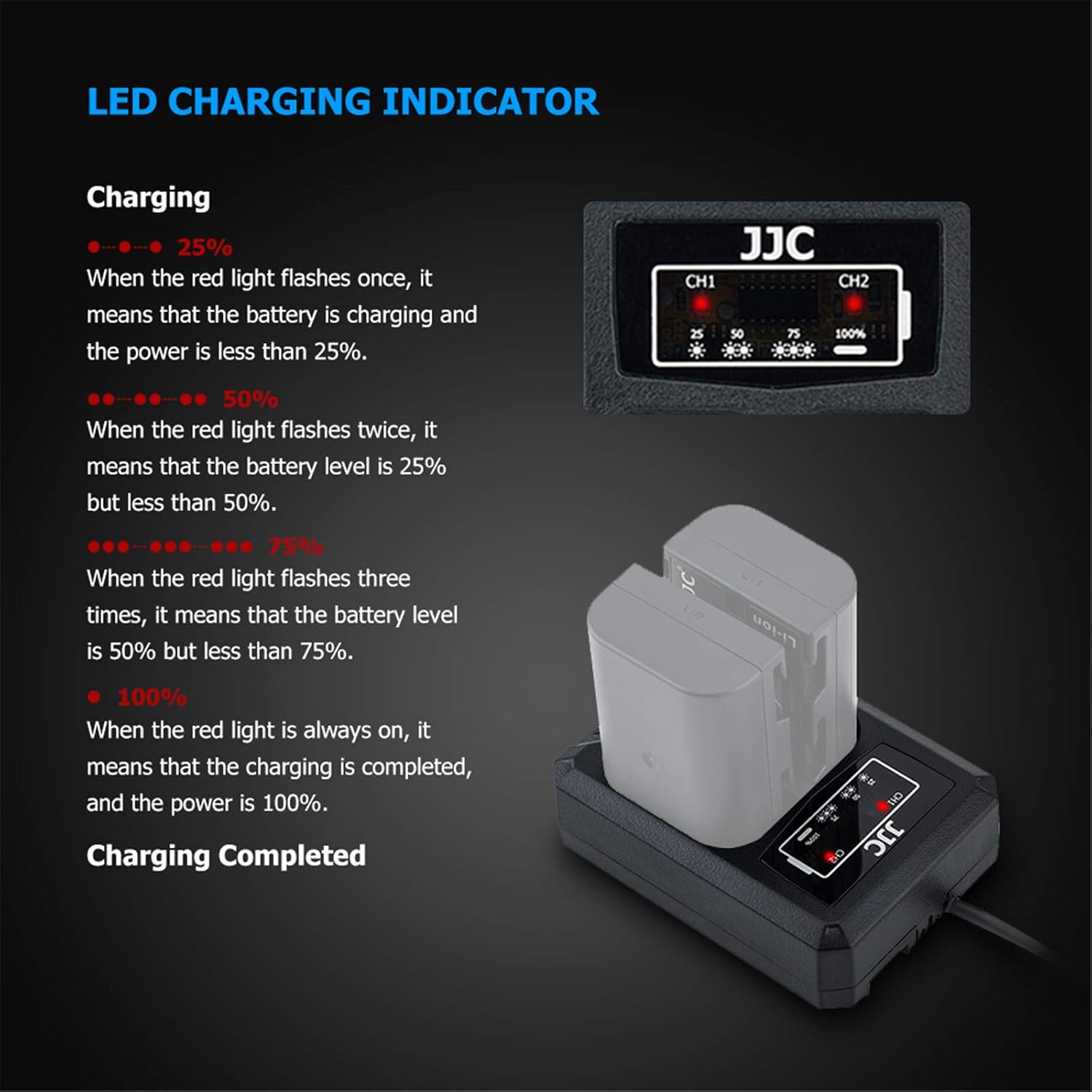 Battery Charger USB Dual Slots for Panasonic Lumix GH5S G9 GH5 GH4 GH3 - Image 5