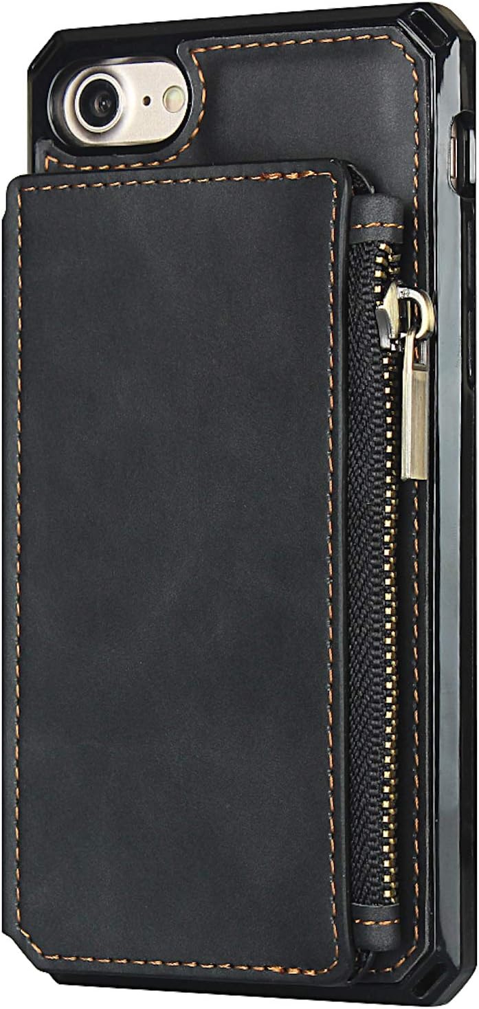 iPhone 6/7/8,(RFID Blocking), Leather Waller Kickstand Case - Image 8