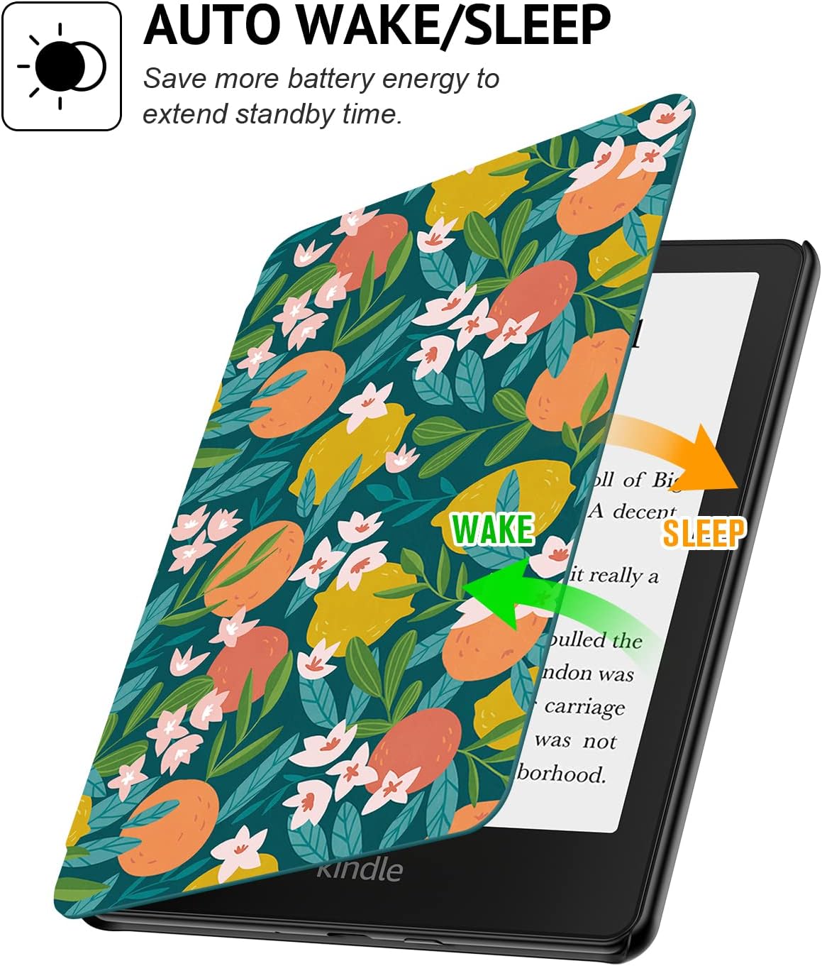 6.8" Kindle Paperwhite (11th Generation- 2021 Release) - PU Leather Case - Image 3