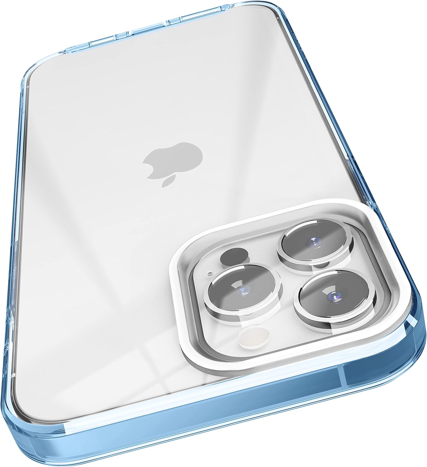 Shockproof Clear Case for iPhone 13 Pro Max Case (Sierra Blue)