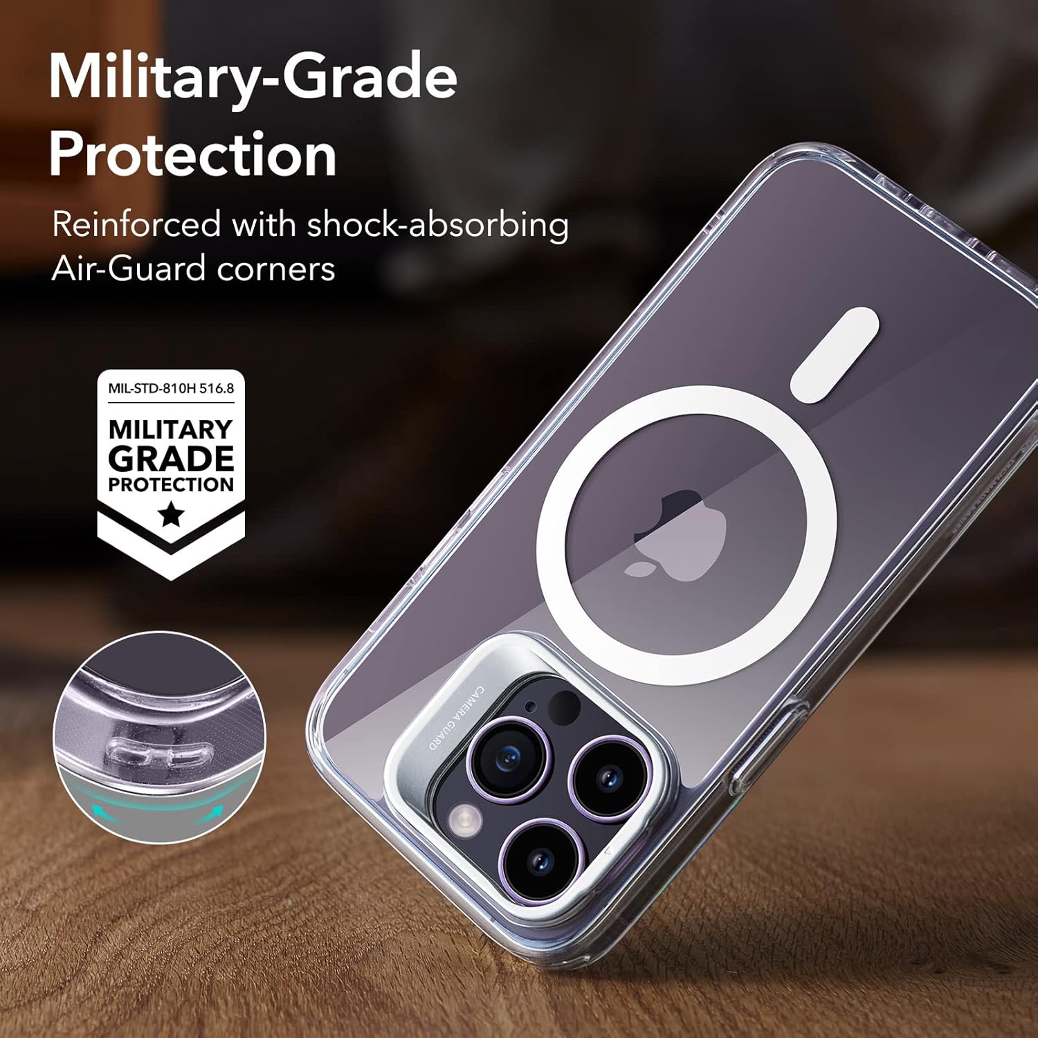 For iPhone 14 Pro Case, Compatible with MagSafe, Built-in Stand, MilitaryGrade - Image 6