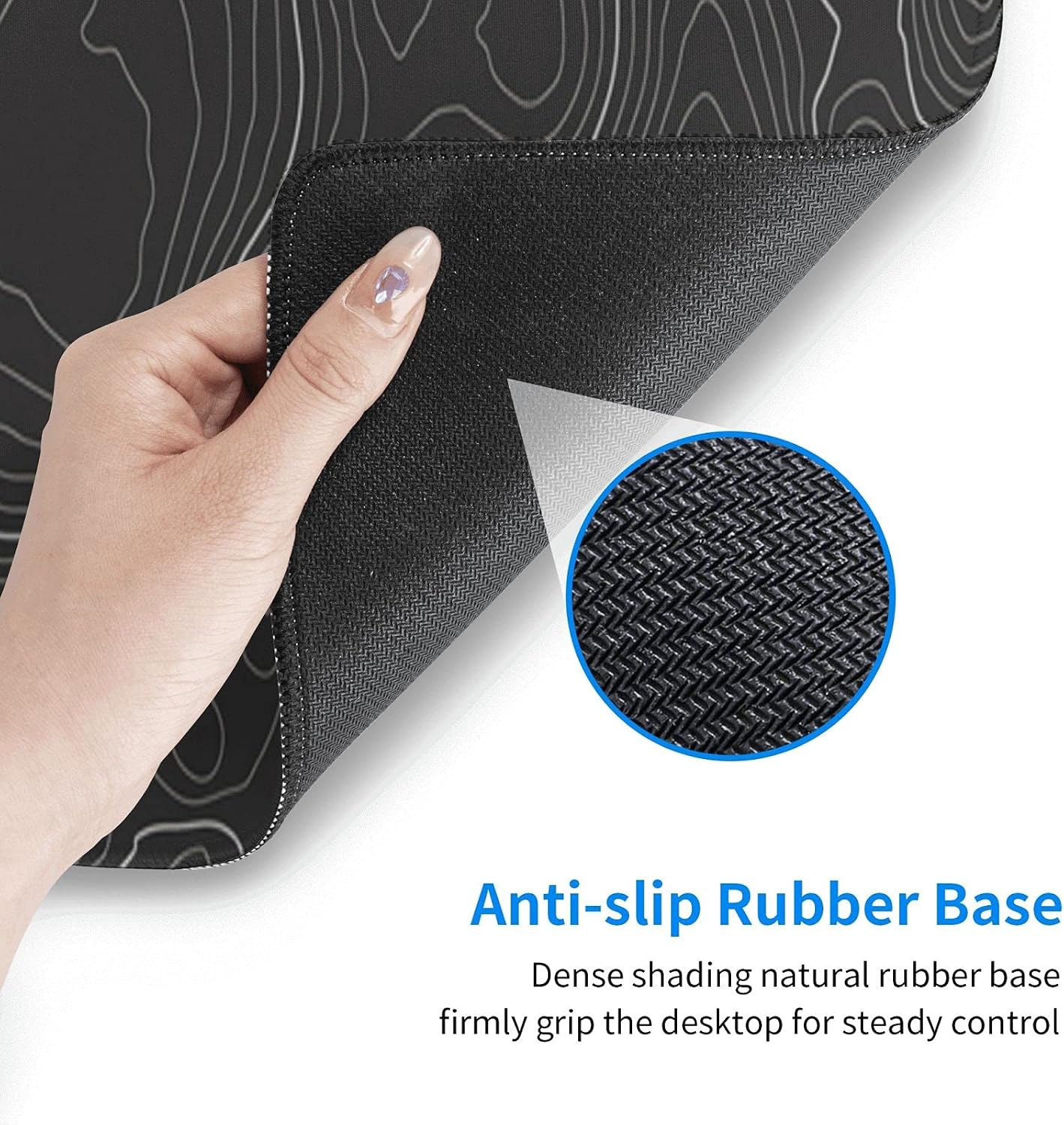 Topographic Contour Gaming Mouse Pad Large XL Long Extended Pads Big Mousepad - Image 6