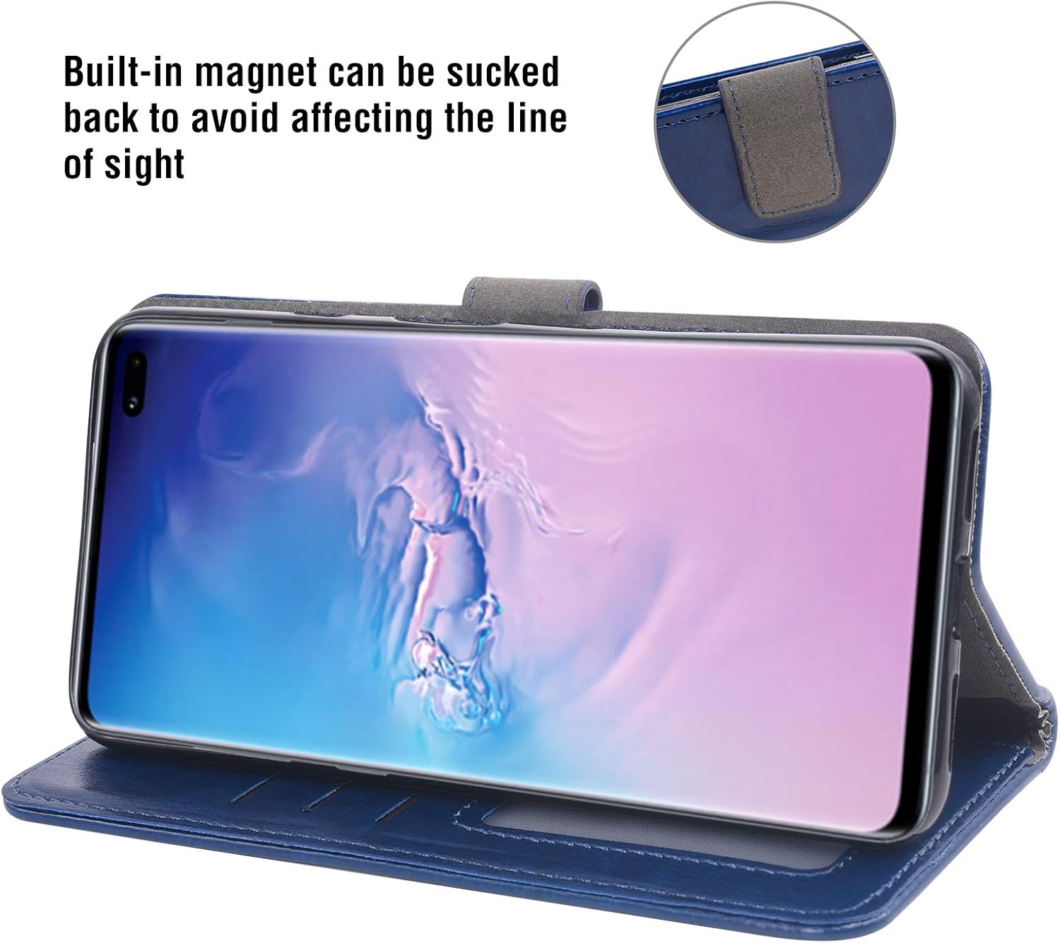 Samsung Galaxy Note 10 + 5G Tempered Glass Screen Protector Flip Wallet Case - Image 4