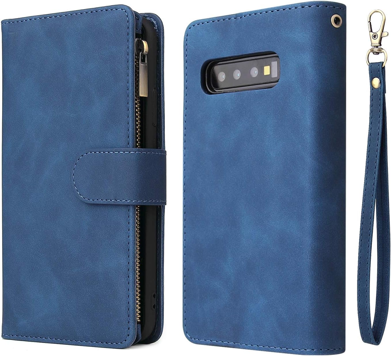 Samsung Galaxy S10 Plus, Premium Vintage PU Leather Magnetic Closure - Image 7