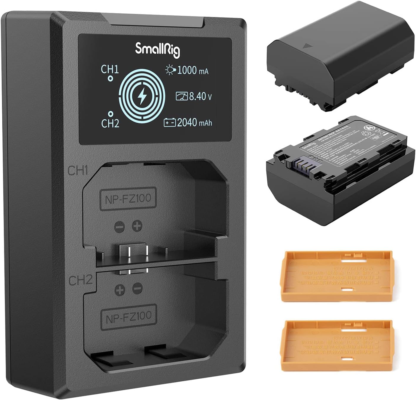 Replacement Camera Batteries & LCD Display Charger Set for Sony A7R IV - Image 8