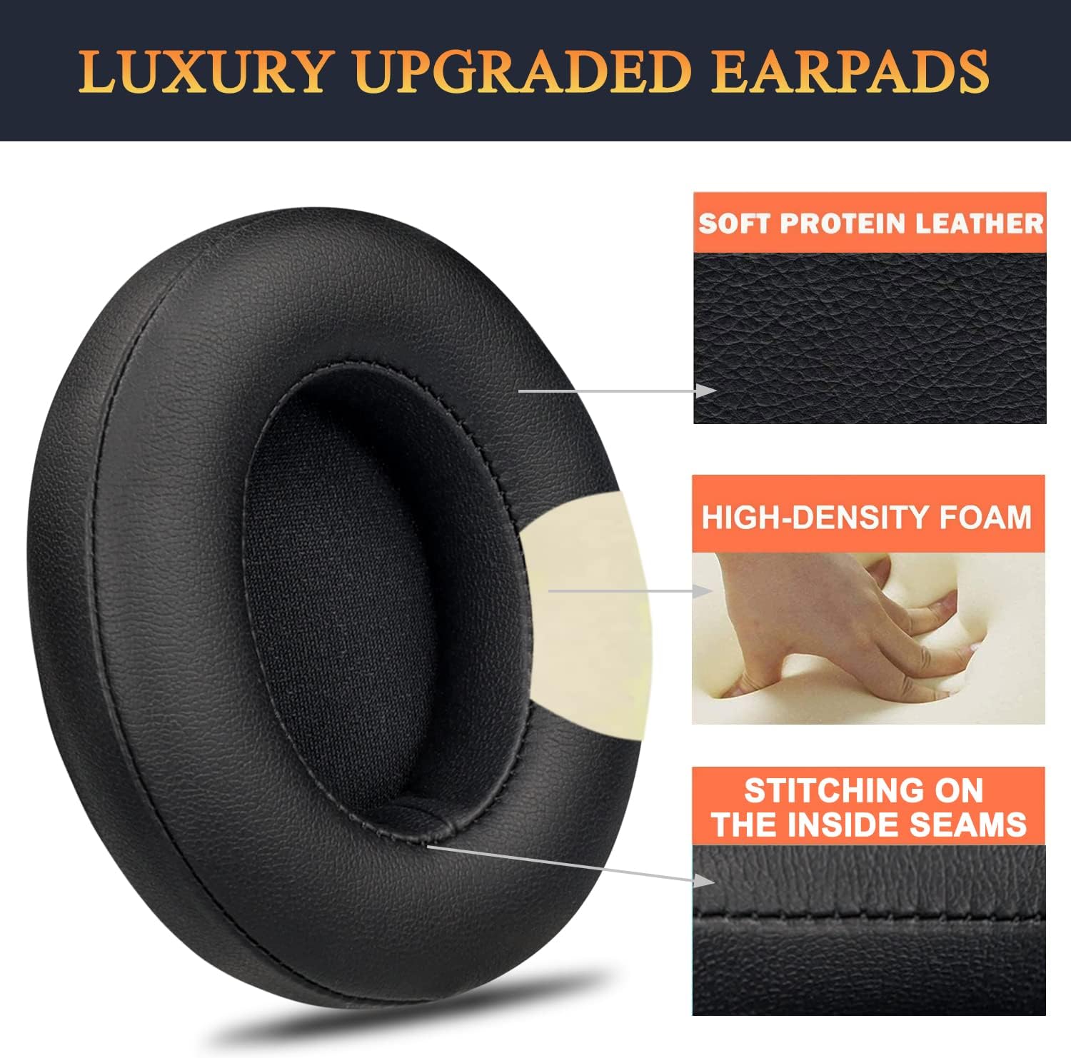 Professional Earpads Replacement Ear Pads Cushions for Beats Studio 2 & 3 - Image 5