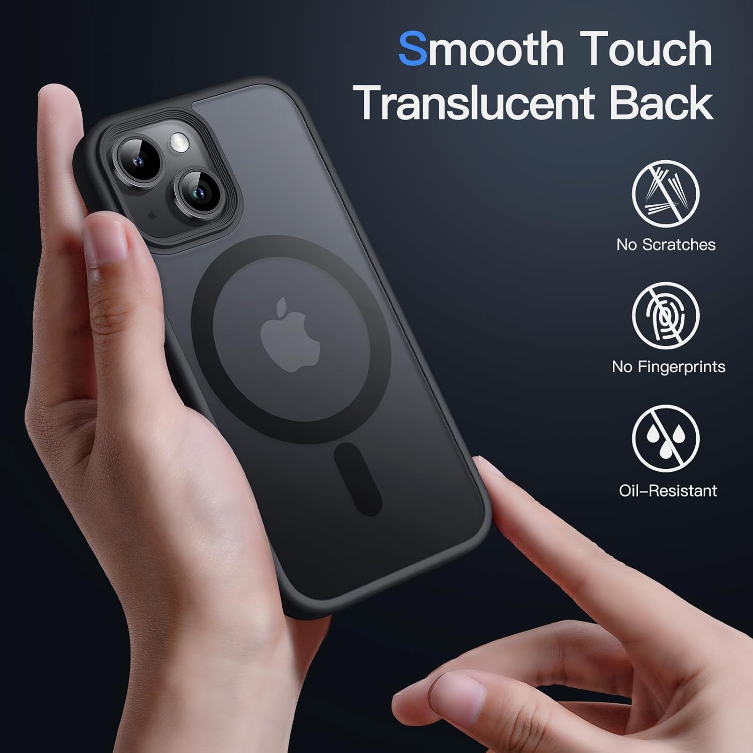 Magnetic Case for iPhone 13 Mini 5.4-Inch Compatible with MagSafe (Black) - Image 4