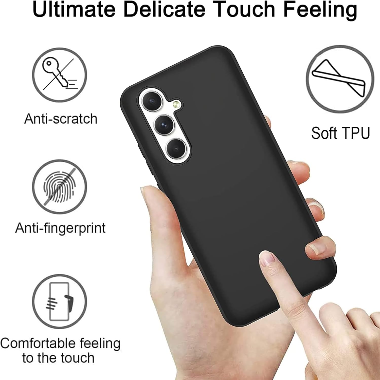 Samsung Galaxy S23 FE, Thin Shockproof Protective Case + 3 x Screen Protector - Image 3