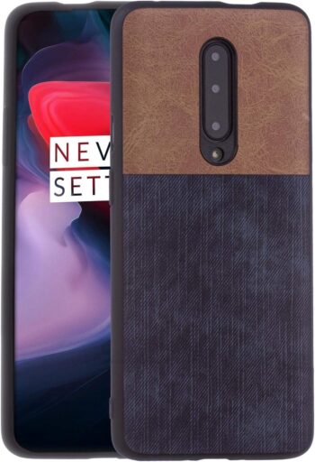 Full Body Dual Layer Case for OnePlus 7 Pro - Brown/Blue