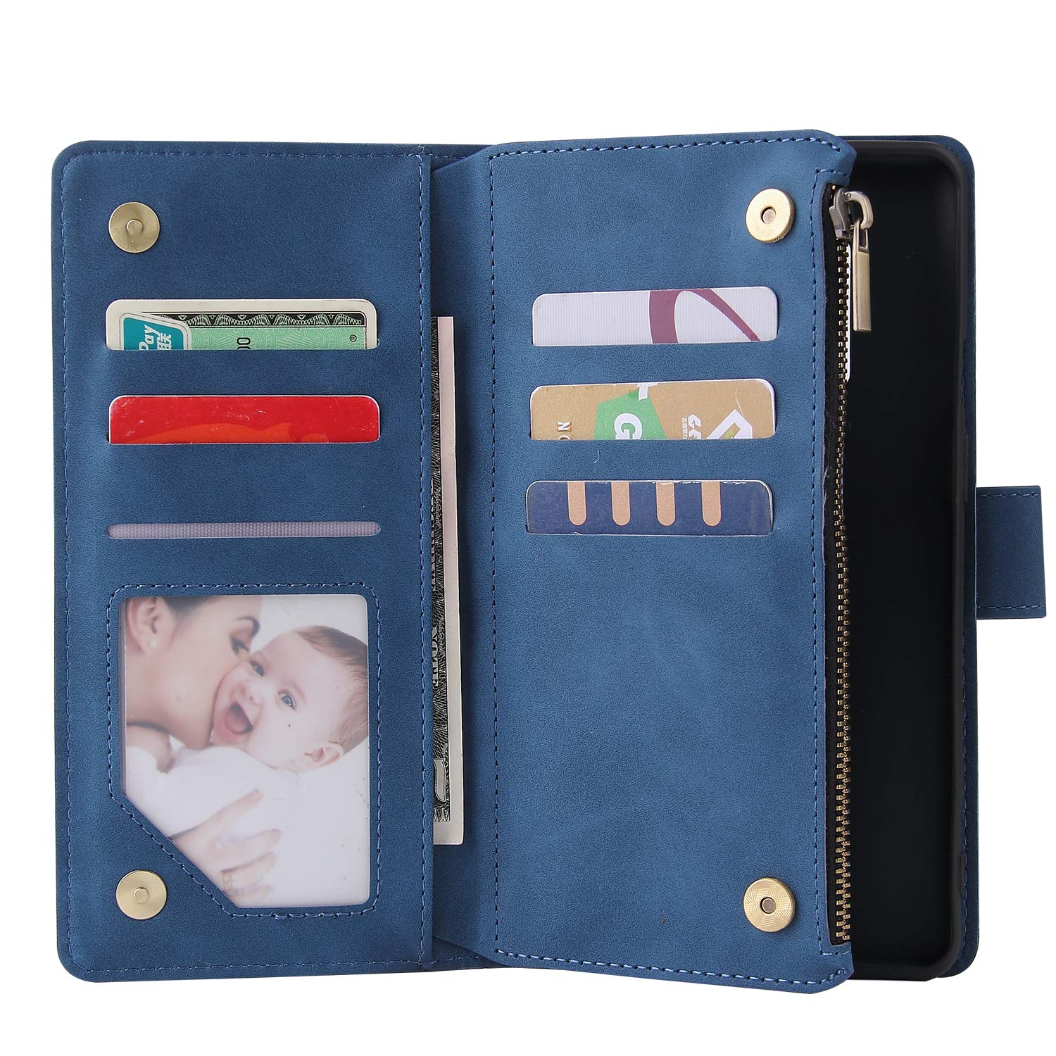 For OnePlus 8 Pro 5G Tempered Glass Screen Protector and Leather Flip Wallet - Image 7