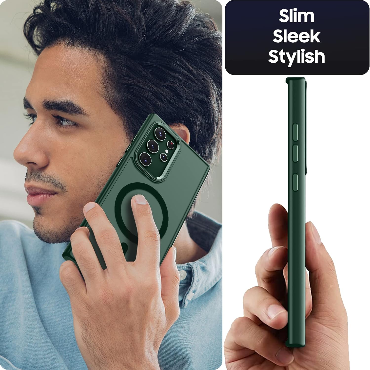 Translucent Matte Shockproof Protective Case for Samsung Galaxy S22 Ultra - Image 6