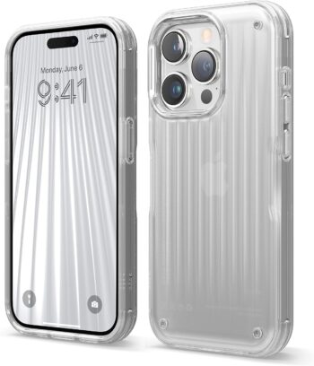 For iPhone 14 Pro Case (6.1") - Heavy-Duty Drop Protection Protective Carbon