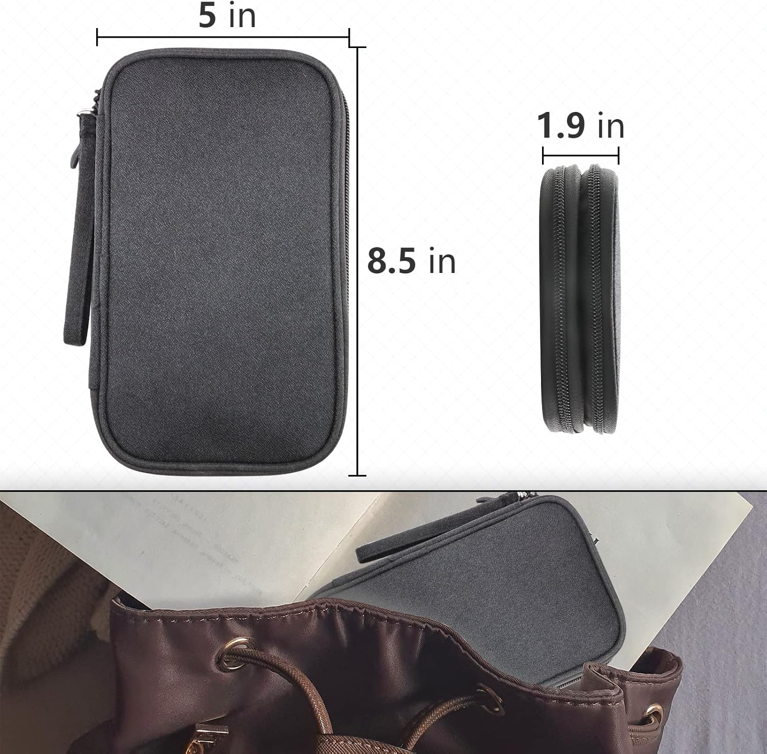 Cable Organizer Bag, Portable Travel cord organizer case, All in One Waterproof - Image 6