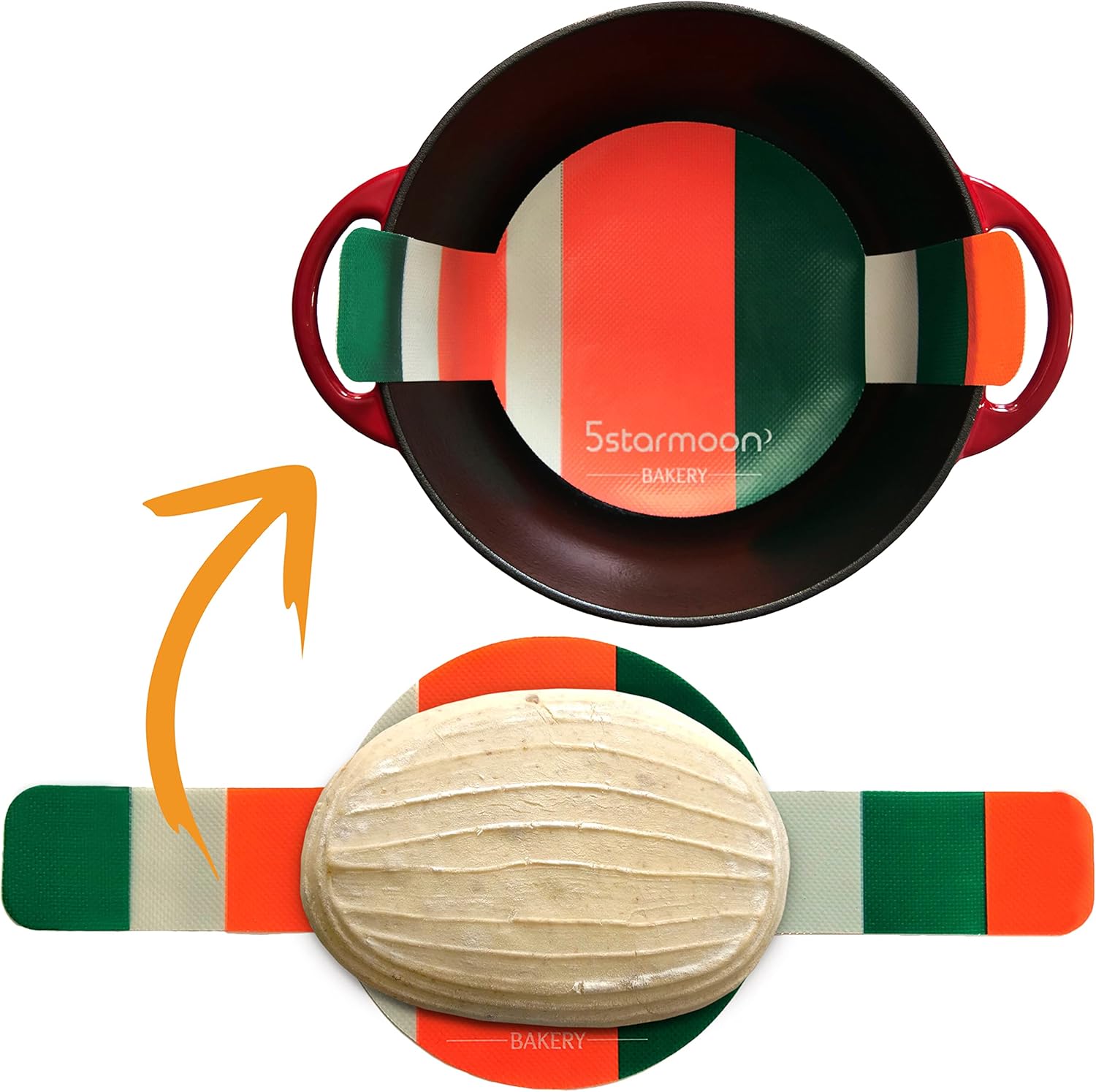 Silicone Bread Mat for Dutch Oven-Non Stick & Reusable Bread Making Mat